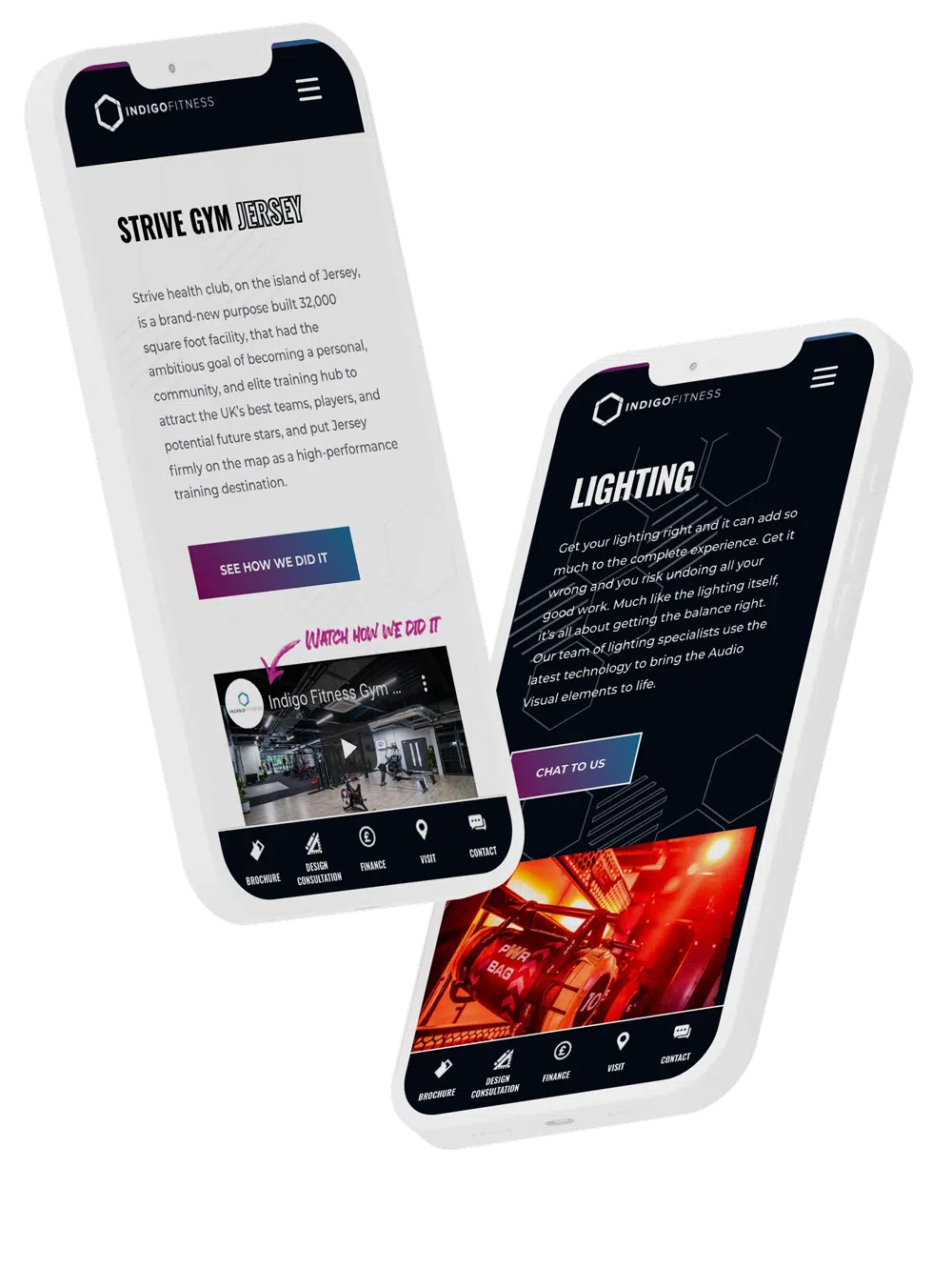 Brochure web design on mobile Brochure web design on mobile