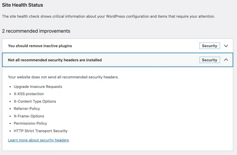 How to add security headers to WordPress